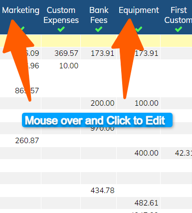 Column Headers Column Headers